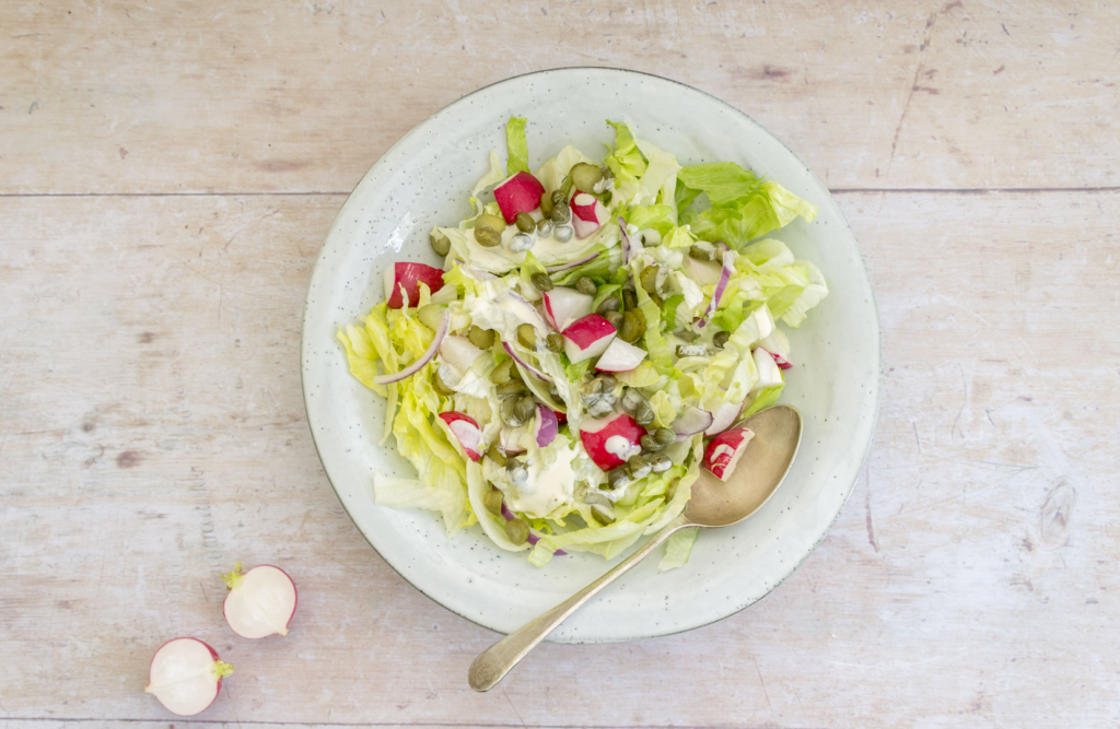 Radish, Dill Pickle And Caper Salad