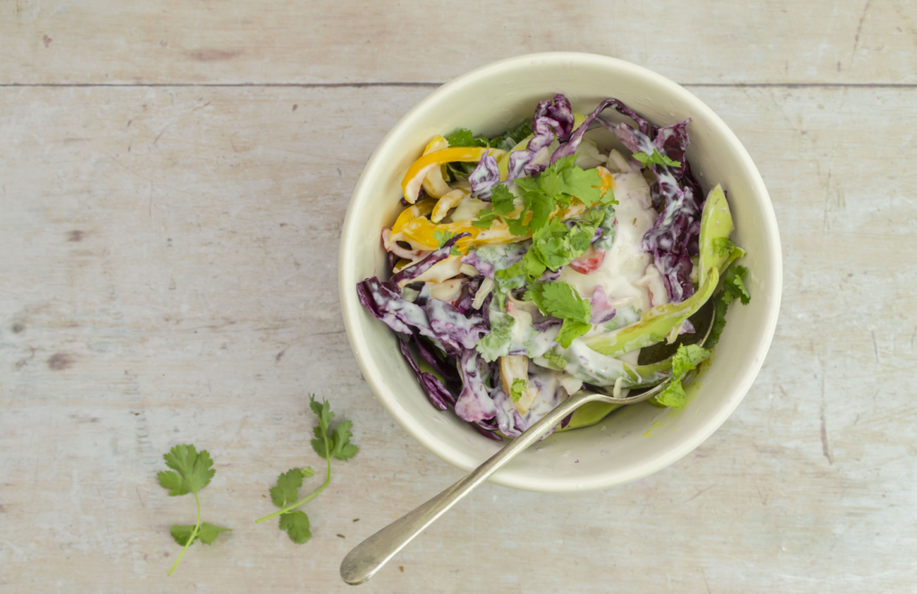 Indian Inspired Cabbage Slaw