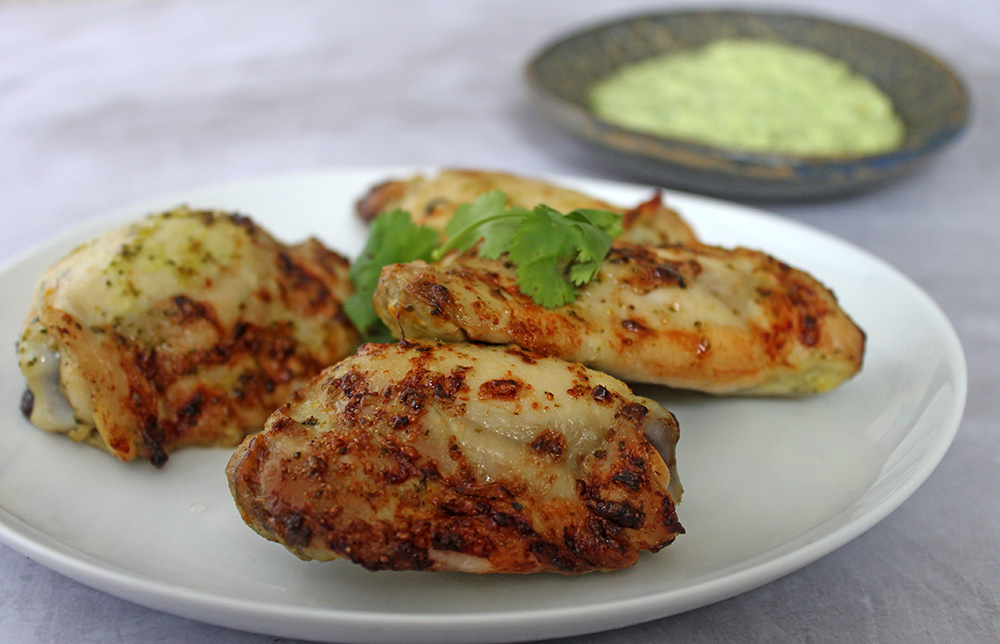 Aji Baked Chicken Thighs