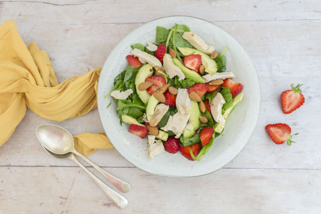 Comfort Food Chicken and Strawberry Summer Salad