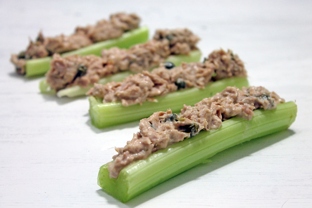 Tuna Mayo Celery Sticks