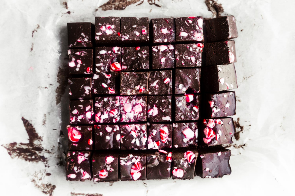 Peppermint Christmas Fudge