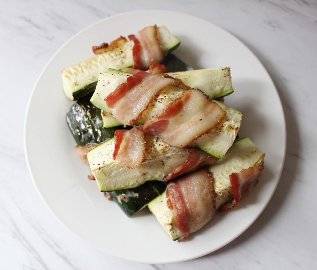 Bacon Wrapped Zucchini Spears