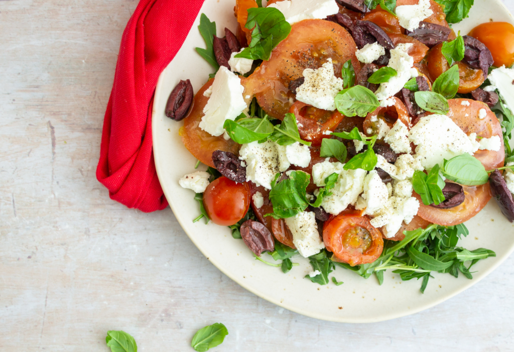 Tomato and Goats Cheese Side Salad