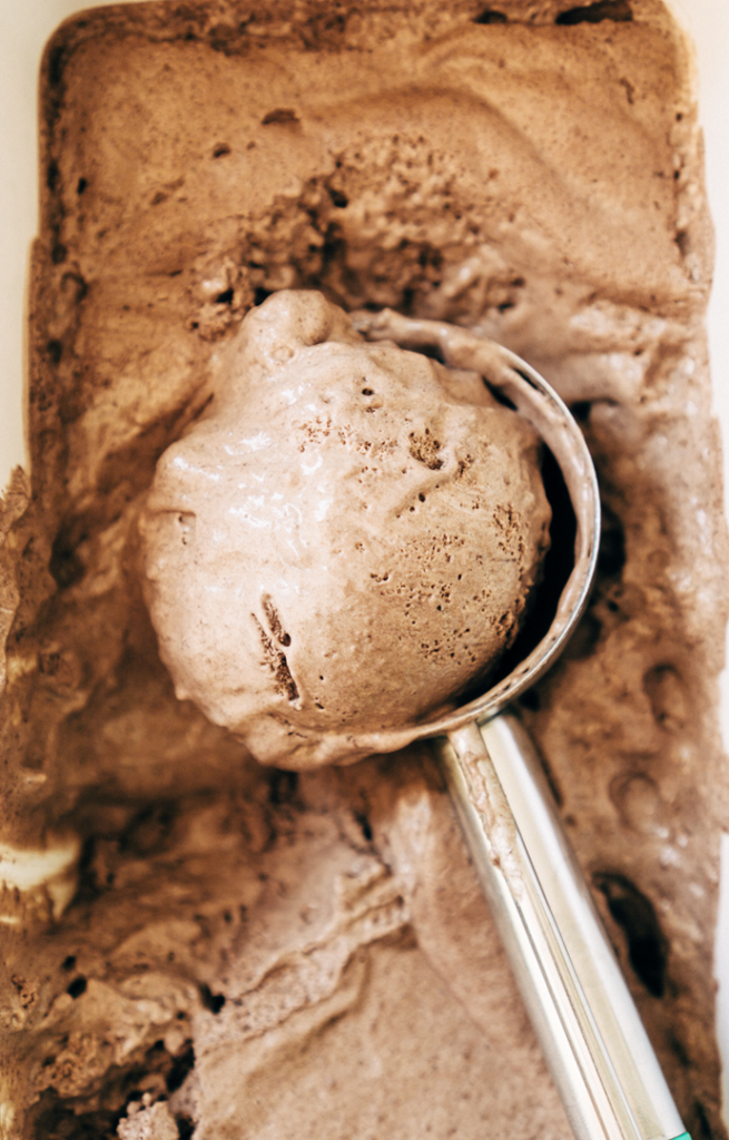 No-Churn Chocolate Custard Ice Cream