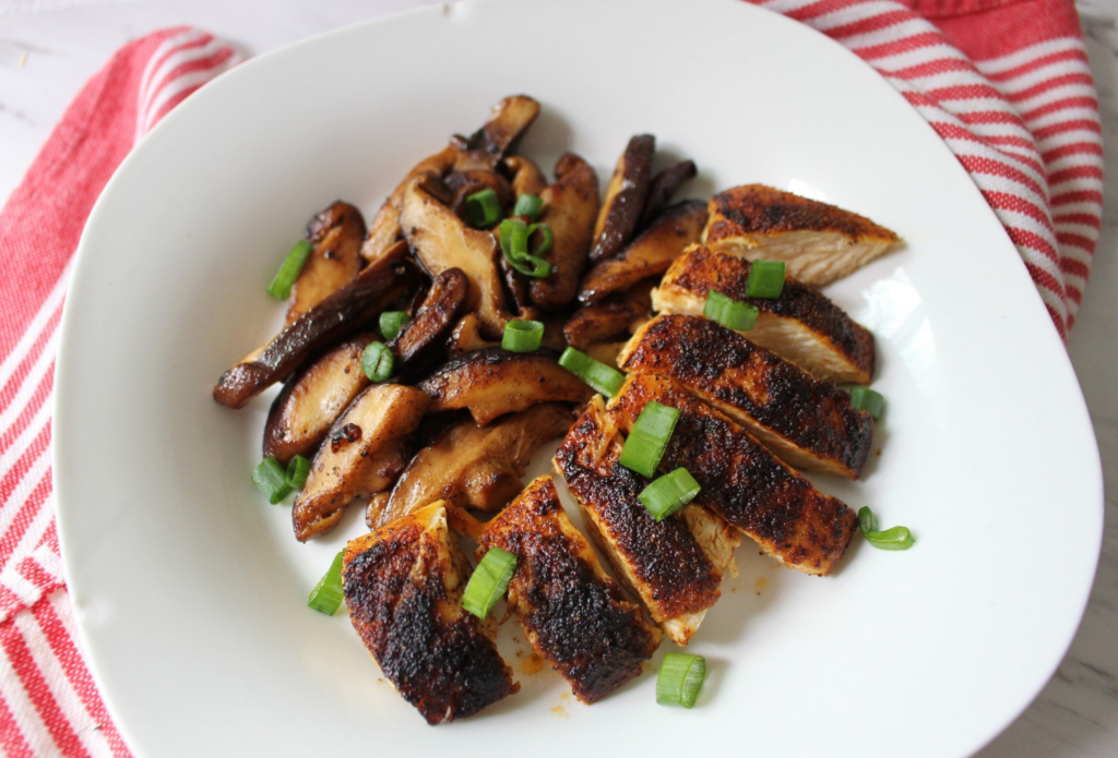 Chili Chicken Breasts w Shitake Mushrooms