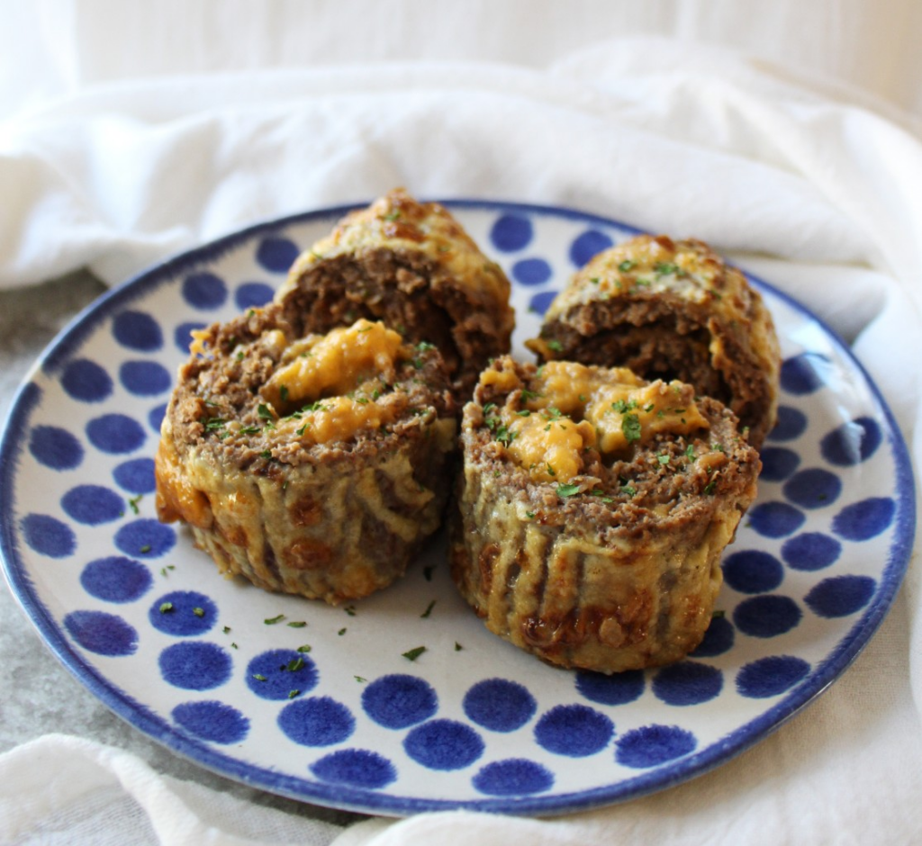 Cheddar Stuffed Meatloaf Roll