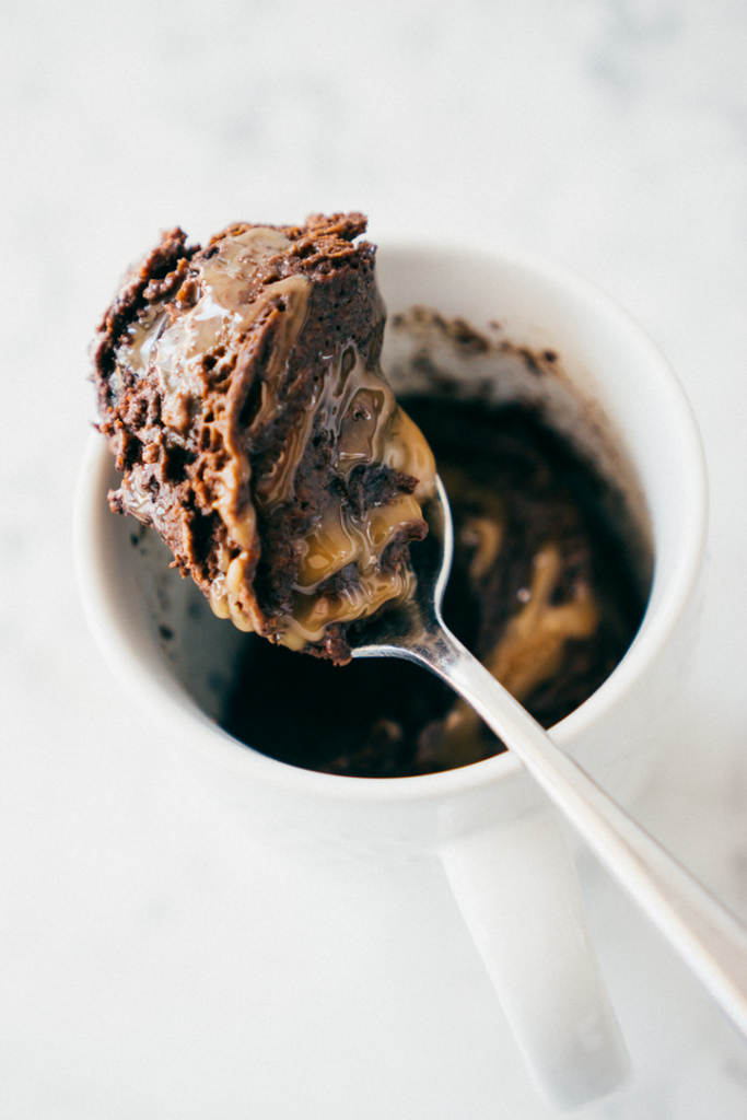 Chocolate Caramel Mug Cake