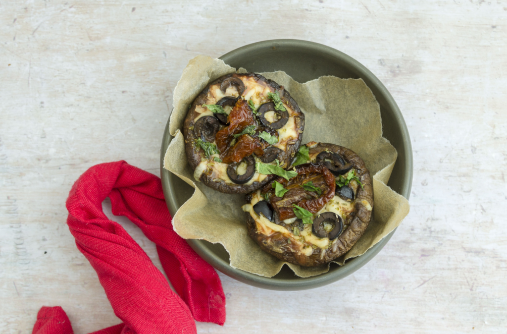 Portobello Mushroom Pizzas