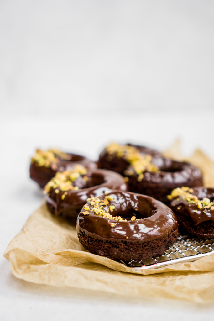 Chocolate Pistachio Donuts