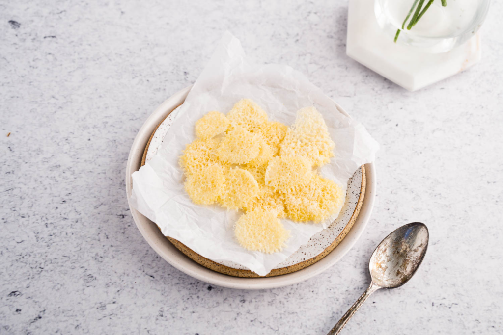 Microwave Parmesan Crisps