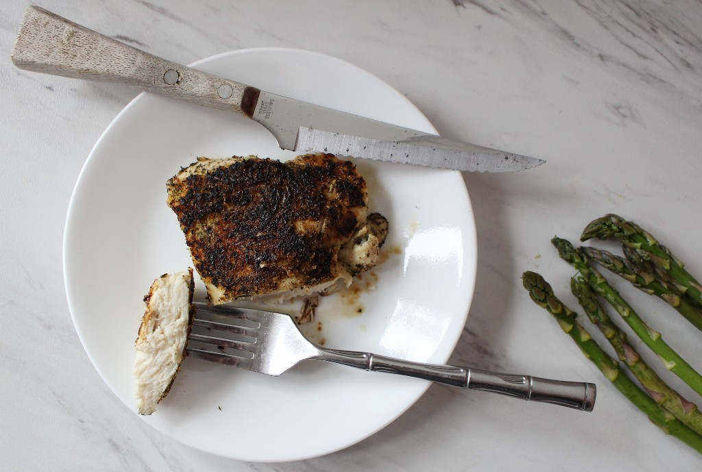 Simple Grilled Chicken w Air Fried Apsaragus