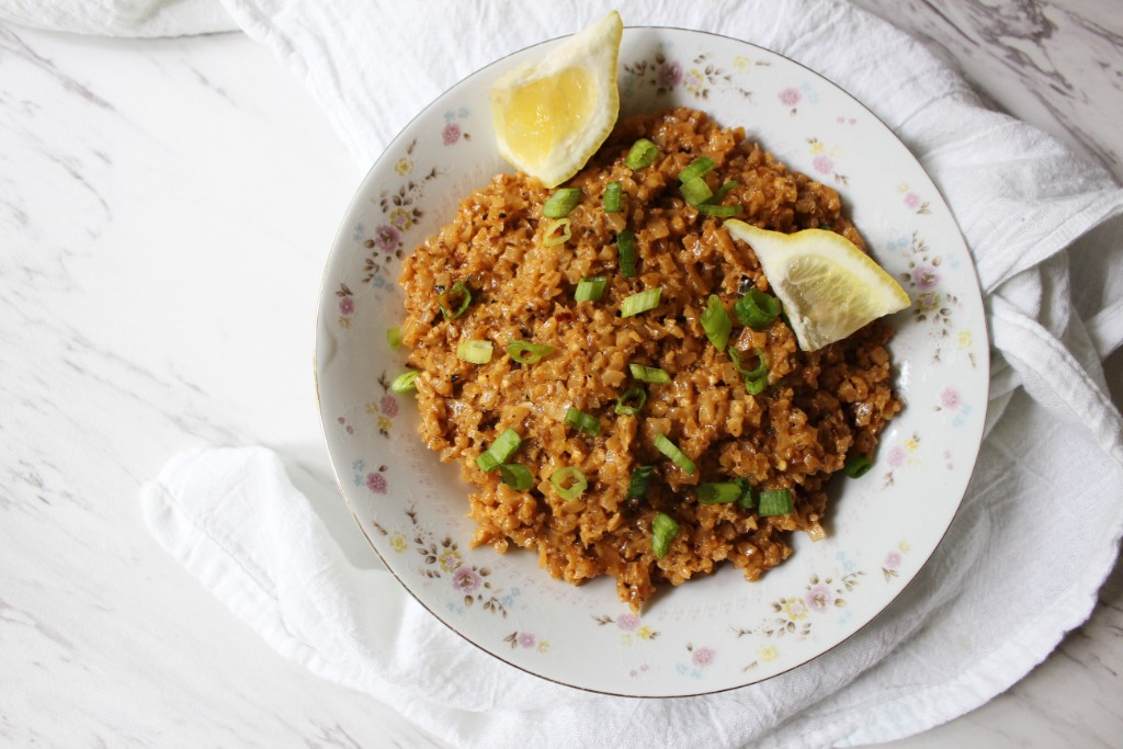 Simple Creamed Cauliflower Rice