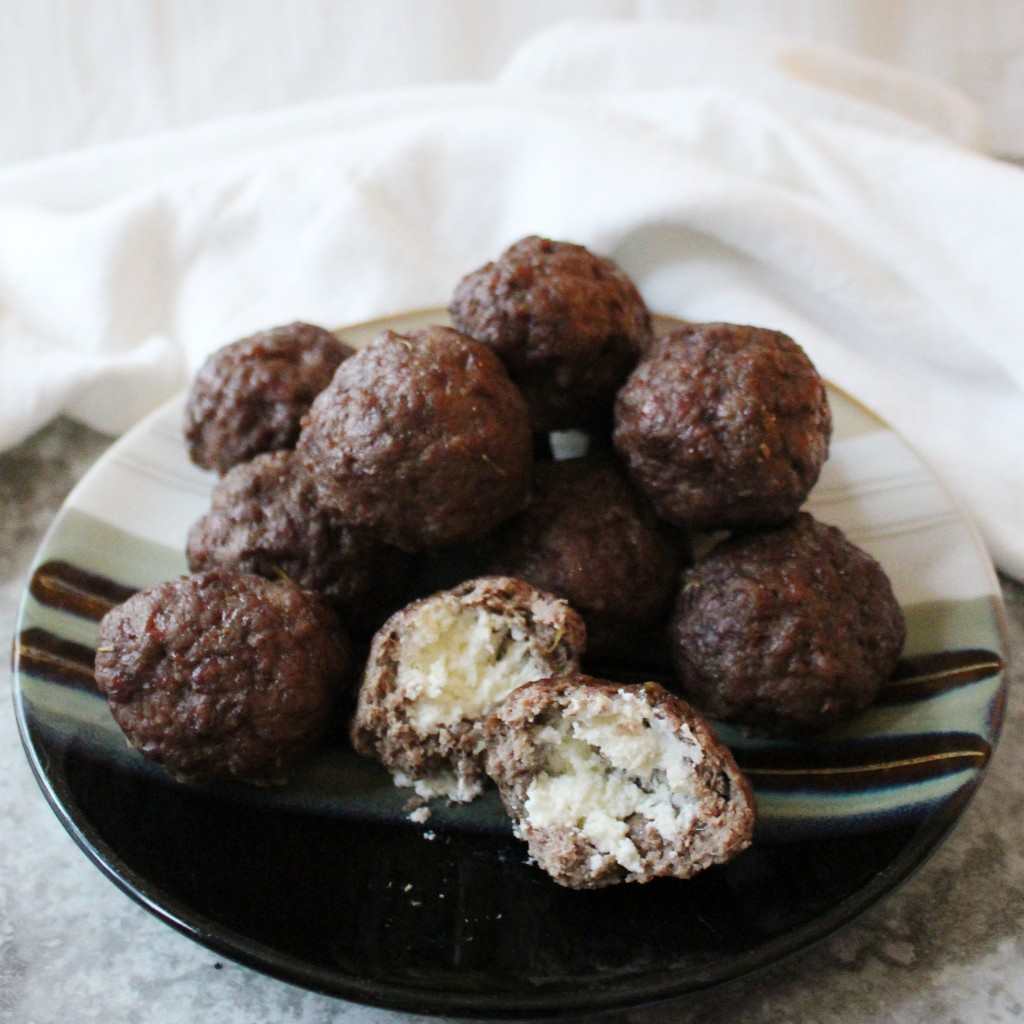 Goat Cheese Sirloin Meatballs