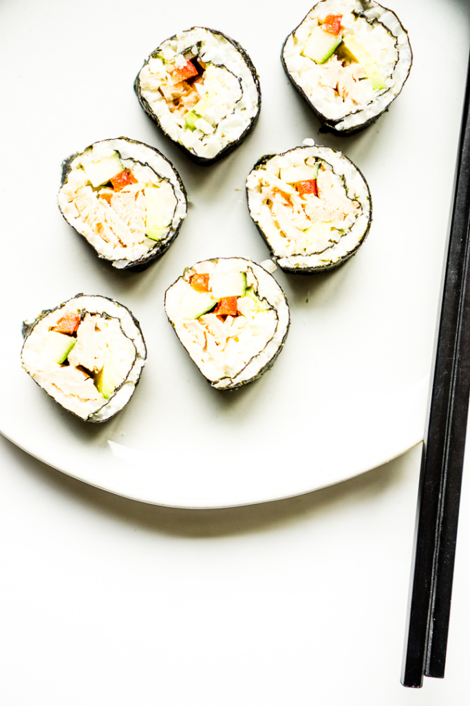 Salmon California Rolls