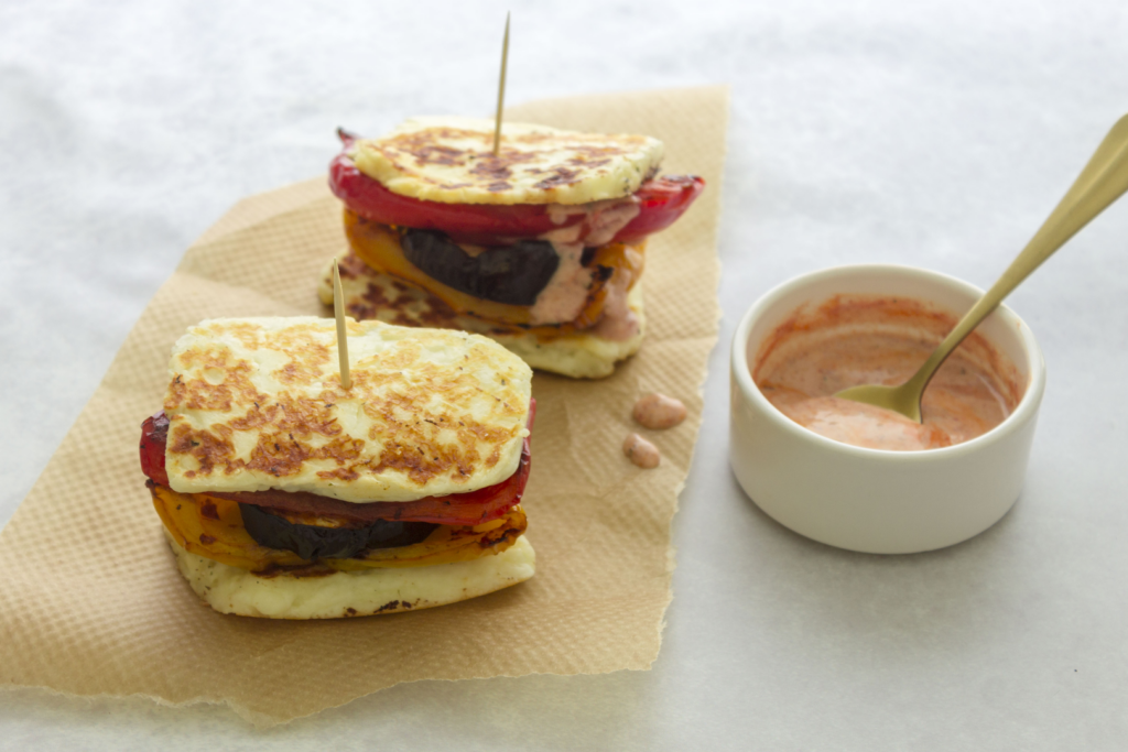 Harissa Halloumi Stack