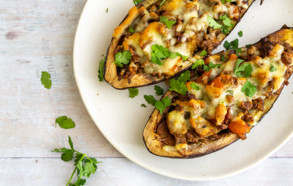 Beef Stuffed Eggplant