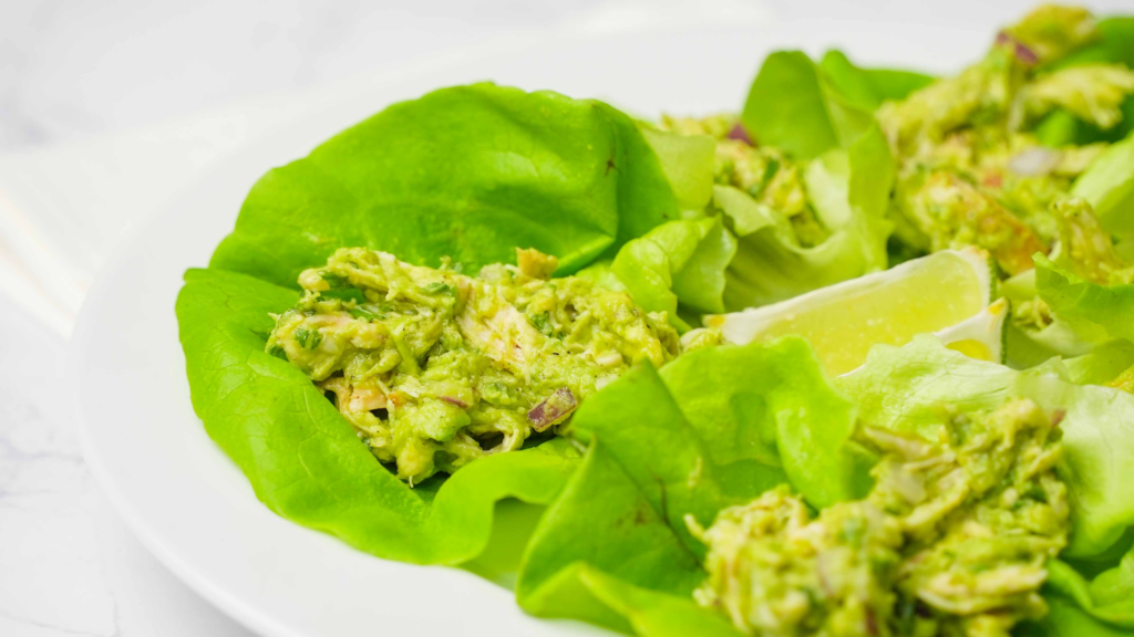 Avocado Chicken Salad Lettuce Cups