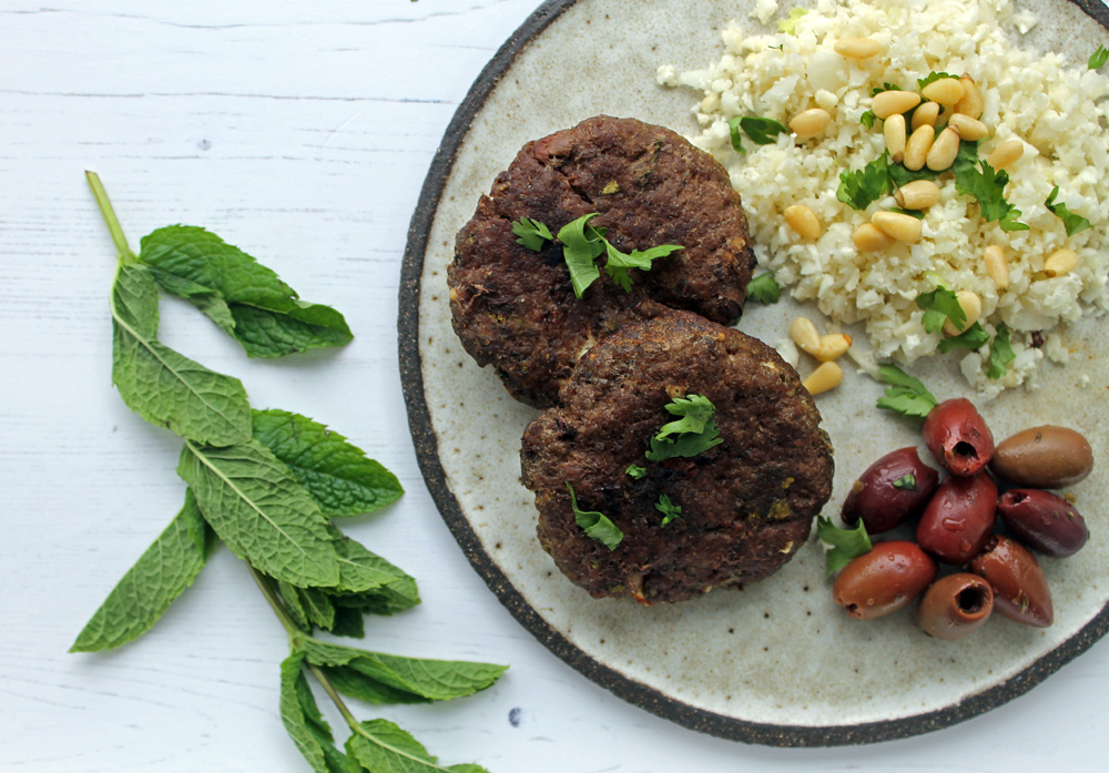 Lamb, Feta And Olive Burgers