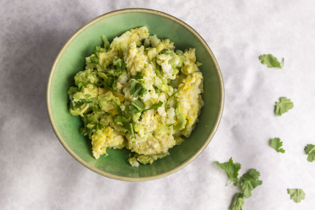 Guacamole Scrambled Eggs