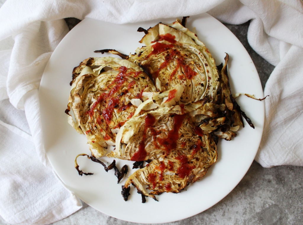 Roasted Sticky Cabbage Steaks