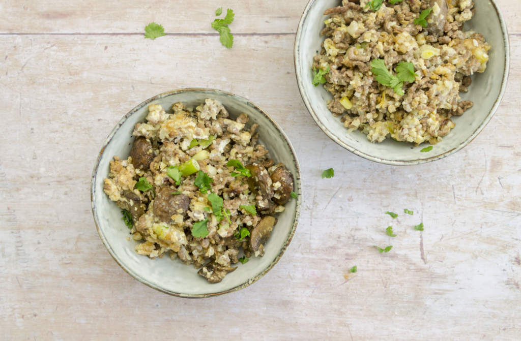 Beef and Mushroom Fried Rice