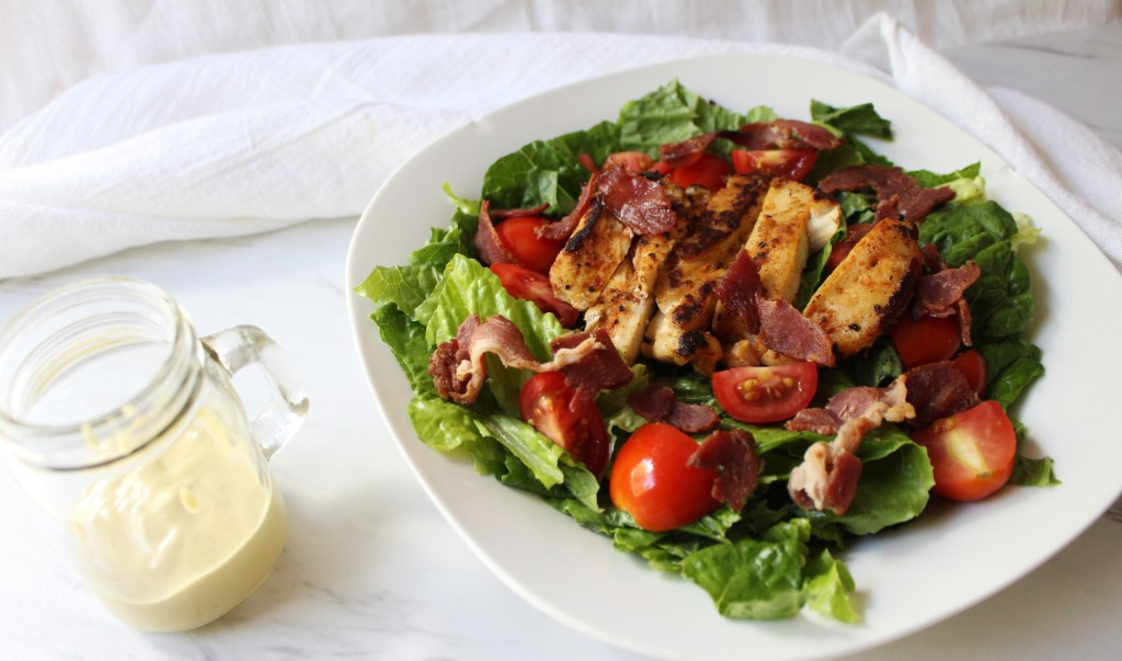 BLT Chicken Salad W Honey Mustard Dressing