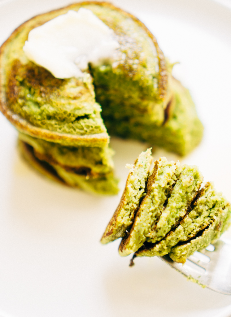 Grain-free Matcha Pancakes