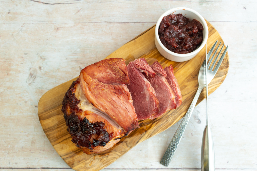 Cranberry, Orange and Ginger Thanksgiving Ham