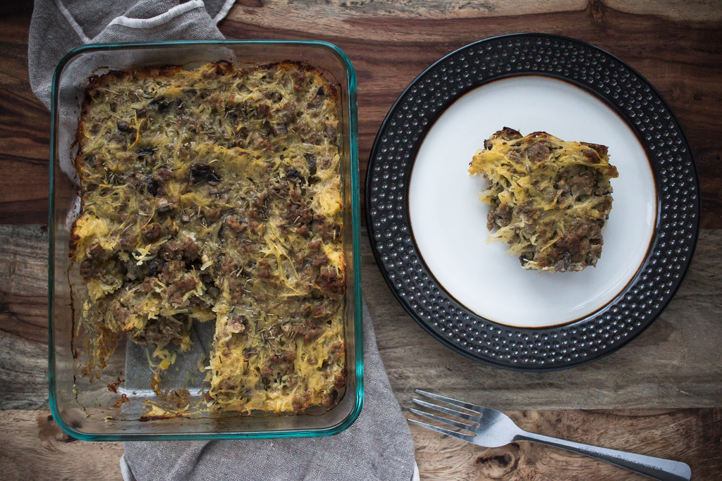 Beef And Spaghetti Squash Casserole