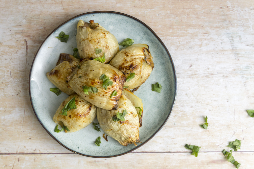 Stuffed Onion with Mediterranean Beef