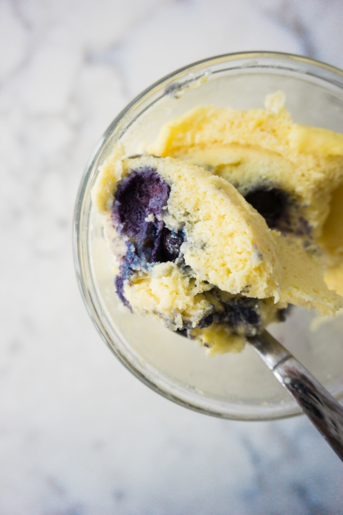 Ultimate Blueberry Sponge Cake In A Mug