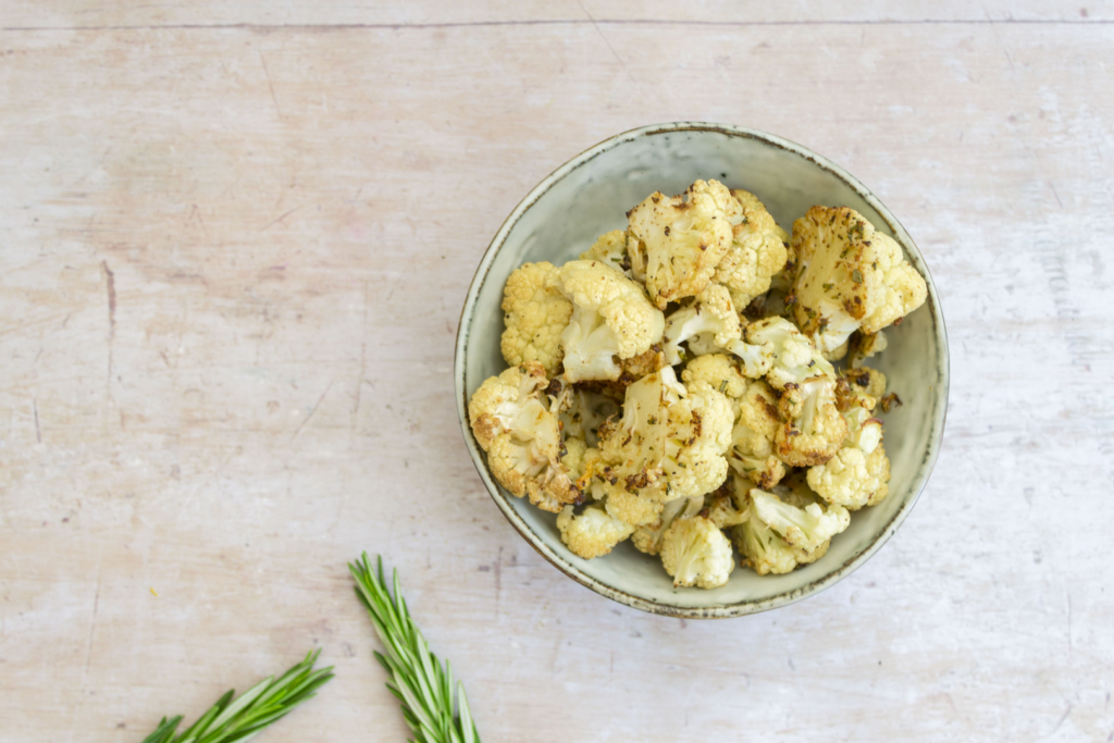 Butter Roasted Cauliflower With Rosemary