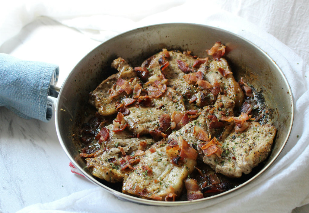 Pork Shoulder and Pan Gravy Skillet