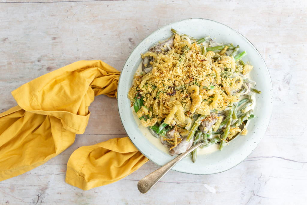 Crockpot Thanksgiving Green Bean Casserole