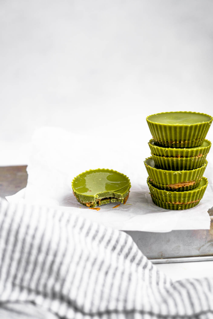 Vegan Matcha Almond Butter Cups