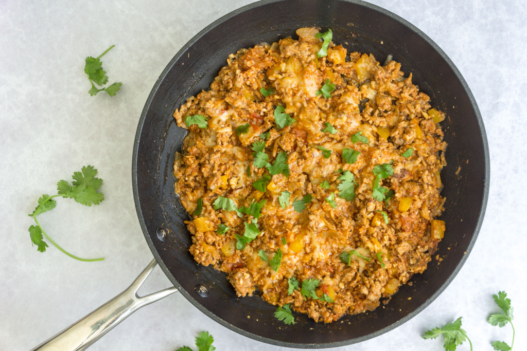 Spicy Pork And Rice With Cheese
