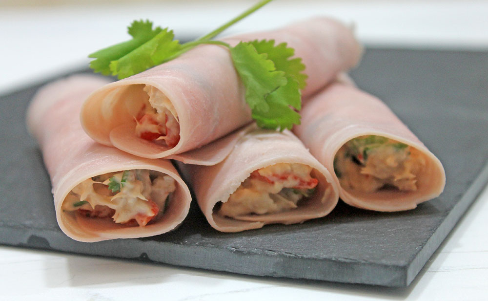 Tuna And Pepper Mayo Ham Wraps