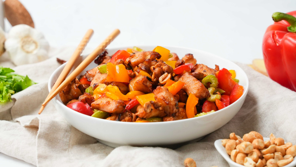 Air Fryer Kung Pao Chicken