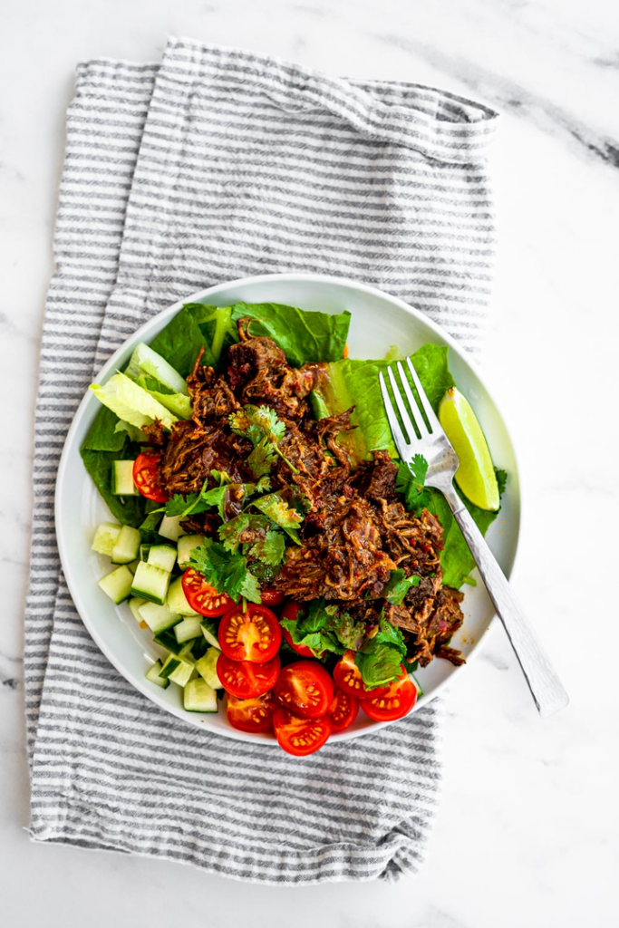 Barbacoa Beef Taco Salad