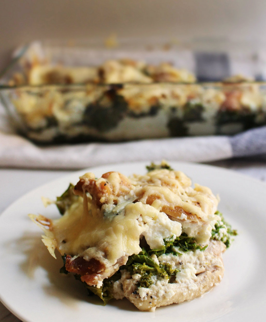 Chicken And Kale Parm Casserole