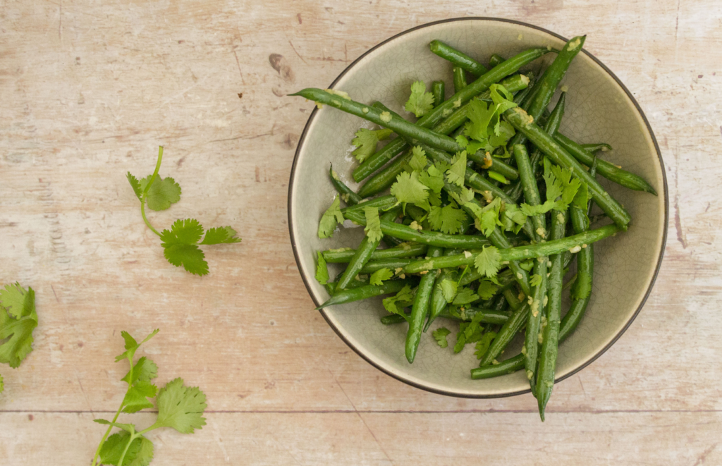 Spicy Ginger Green Beans