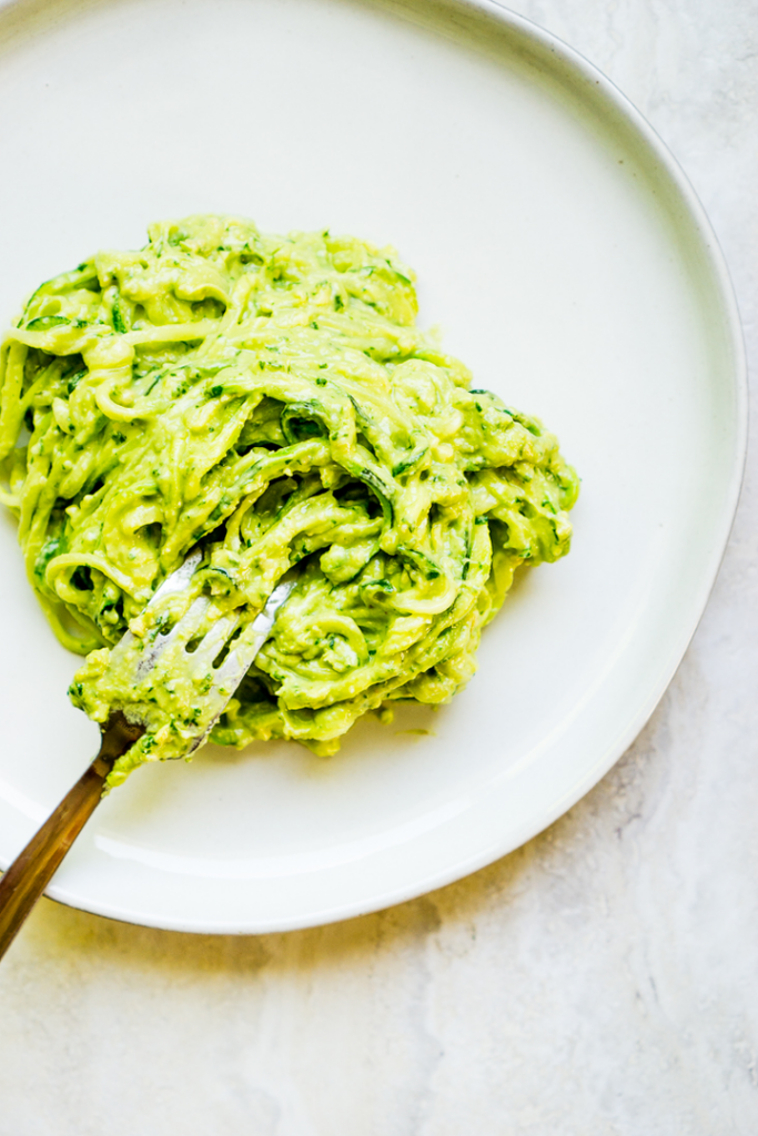 Avocado Pesto Noodles