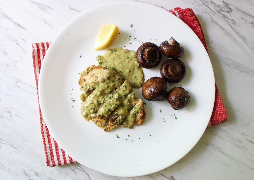 Jalapeno Lemon Chicken w Roasted Mushrooms