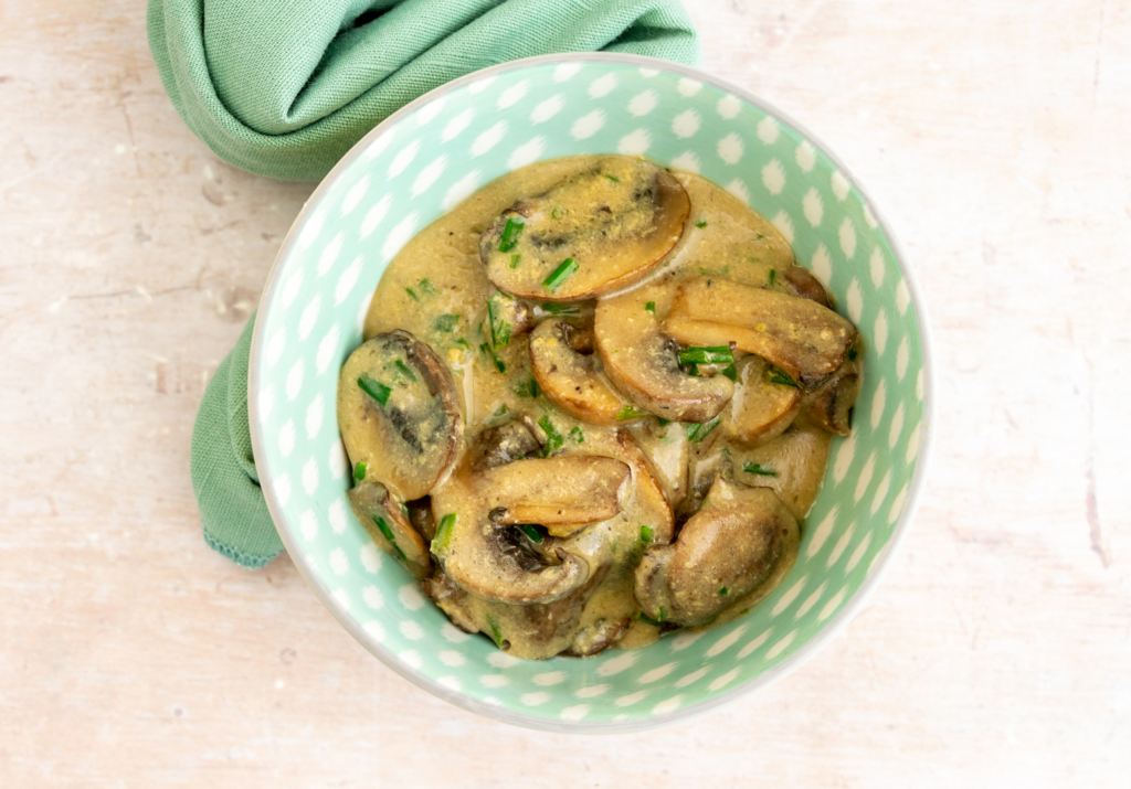 Vegan Creamy Mushrooms