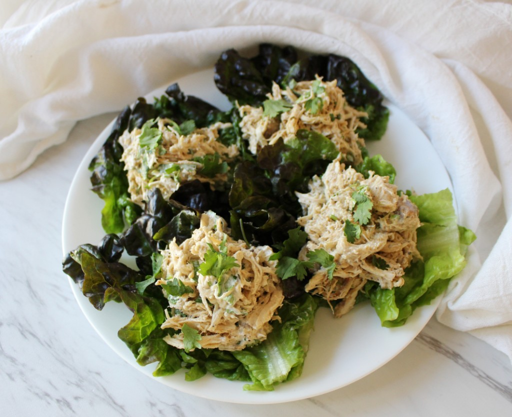 Crock Pot Chicken Taco Lettuce Cups