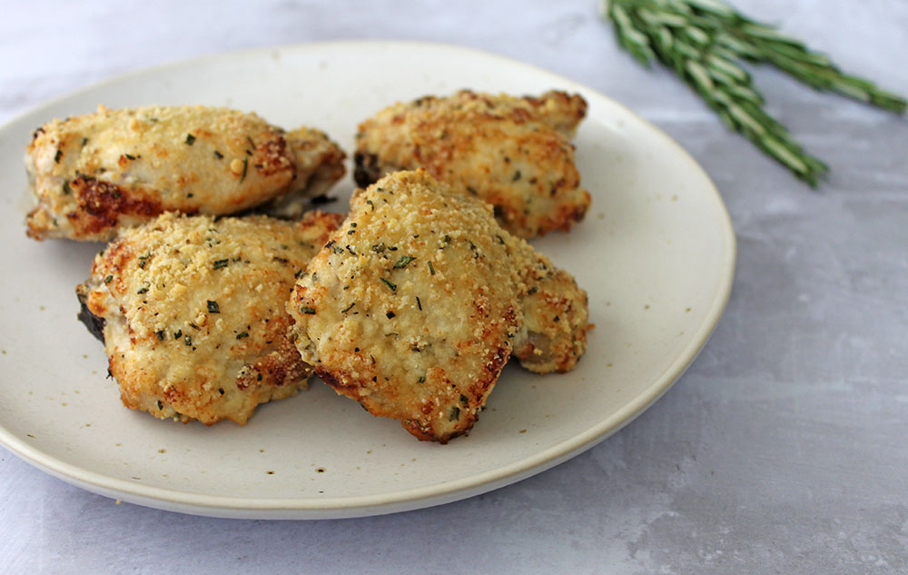 Crispy Parmesan Chicken Thighs