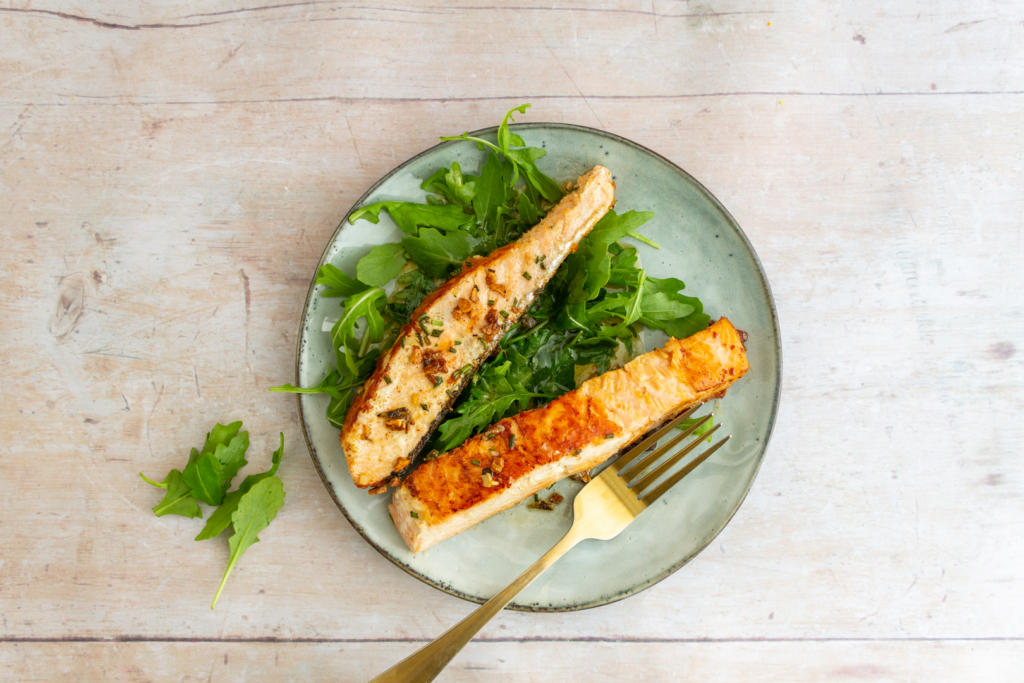 Buttery Pan Fried Salmon