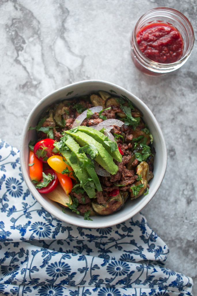 Zucchini Taco Bowls