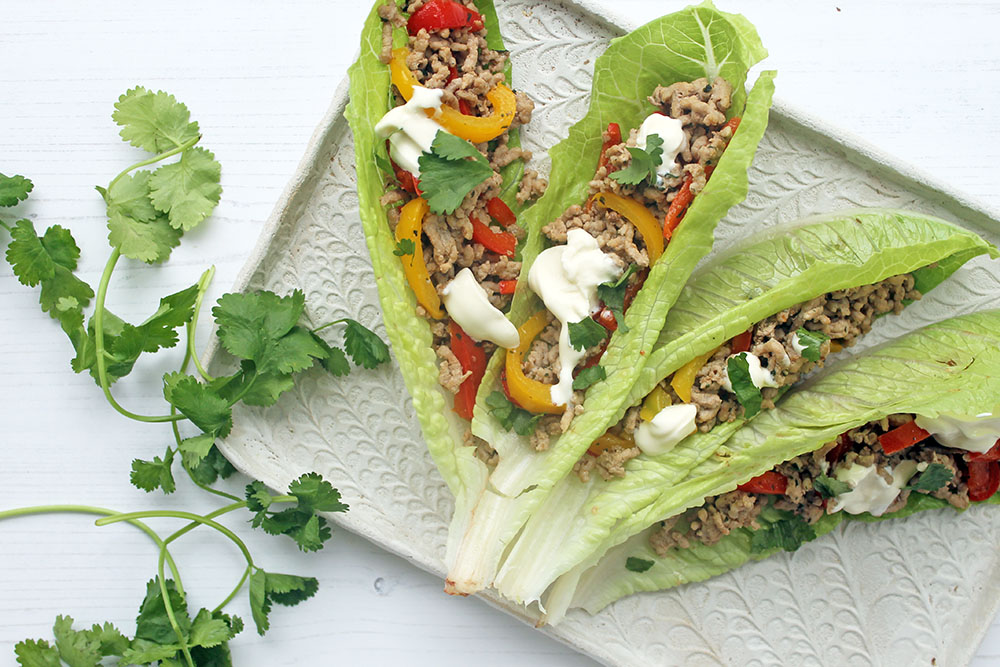 Pork And Pepper Lettuce Wraps